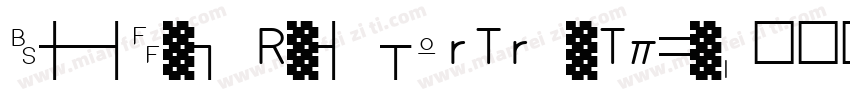 HongLei RegularTrueType字体转换